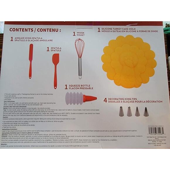 Celebrate It 9pc Turkey Cake Baking Kit - Picture 2 of 2